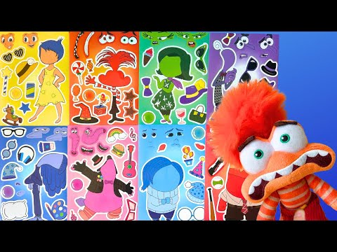 Inside Out 2 Movie DIY Stickers! Make a Face Stickers Activity with Anxiety, Joy #insideout2