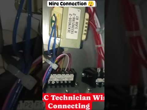 How to AC Panels Dressing 😭▶️ | AC Technician Wire Connect #shorts