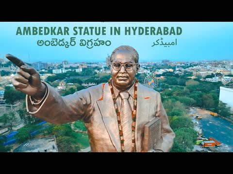 Ambedkar Statue in Hyderabad Drone View | Tallest Statue in India