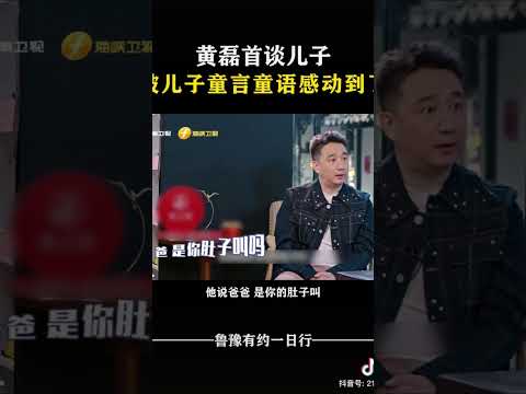 黄磊首谈儿子 被儿子的童言童语感动到了 #对话 #访谈