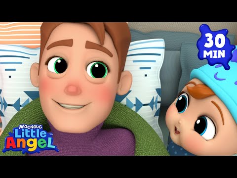 🤒 Daddy's Sick Day Drama! 🤧 | Explore Jobs and Career Songs 😁 |  Nursery Rhymes for Kids