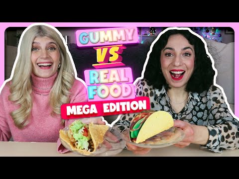 GUMMY VS REAL FOOD #7 - MEGA EDITION || fraoules22