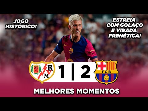 DANI OLMO MARCOU NA ESTREIA | Rayo Vallecano 1x2 Barcelona | Melhores Momentos