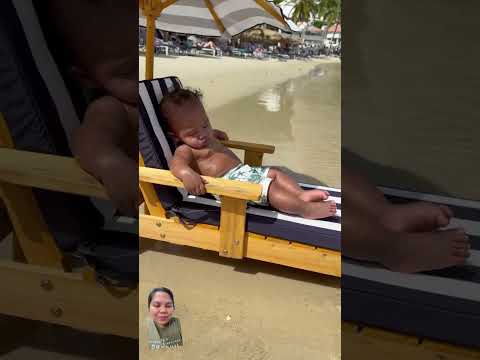 Like a boss 😁 #baby #cutebaby #cute #beach