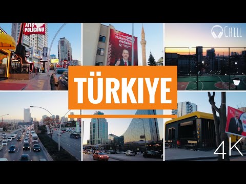 Virchual™ Turkiye: Ankara - capital city of Turkey. Virtual 4K Run | chill music