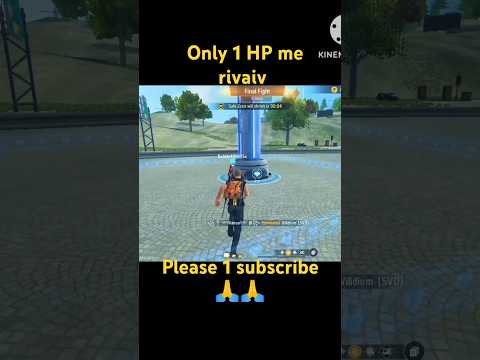 Thanks for like 1 HP rivaiv in BR rank grandmaster lobby # free fire # youtuber # short # FF