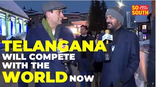 Revanth Reddy at Davos, World Economic Forum | Eyes Investment for Telangana | Full Interview