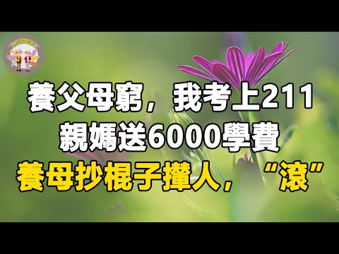 養父母窮，我考上211，親媽送6000學費，養母抄棍子攆人，“滾”。#生活故事 #中老年生活 #家庭故事 #老年故事 #農村故事