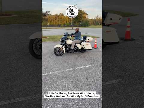 If You Hate Making U-turns On Your Motorcycle, Practice My 1st 3 Exercises!