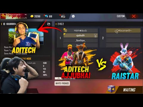 Raistar vs Aditech , Ajjubhai 94 , Solo vs Squad | Raistar Legand gameplay | @railive8393