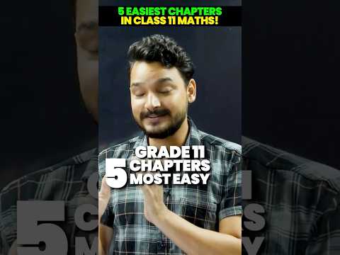 5 Easiest Chapters In Class 11 Maths😱📚🔥#class11 #vedantuclass11 #class11maths #kuldeepsir