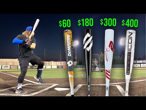 DOES PRICE MATTER on USSSA bats? | $60 vs. $180 vs. $300 vs. $400 USSSA Baseball Bat Review