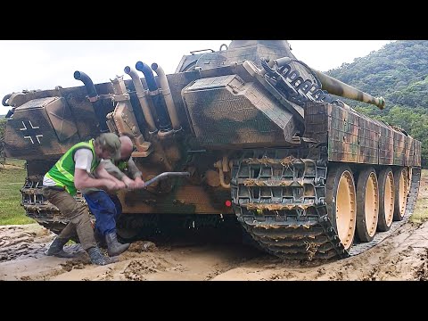 Starting Massive German Tank Engine by Hands