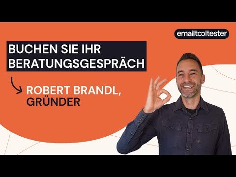 Buchen Sie Ihr E-Mail Marketing Beratungsgespräch mit EmailTooltester Gründer Robert Brandl