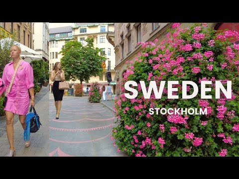 4K Rain & Sun Walk☀️☔️ Elegant Areas of Stockholm 🇸🇪