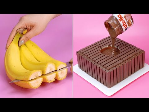 Fancy KITKAT Chocolate Cake Decorating Tutorials | So Tasty Melted Chocolate Cake Tutorials