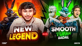 NEW LEGEND 💀 vs  SMOOTH BADAL NOTA ❤🔥  HARDEST  GUILD  TEST 🥵  #nonstopgaming -free fire live