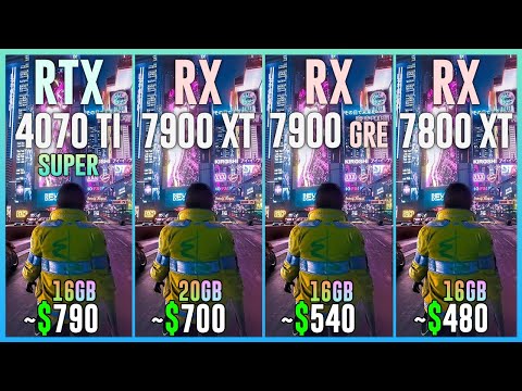 RTX 4070 TI SUPER vs RX 7900 XT vs RX 7900 GRE vs RX 7800 XT - Test in 25 Games