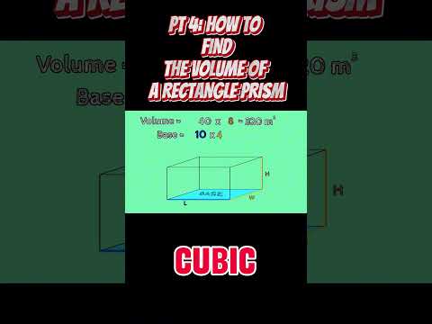 PART 4: Volume of Rectangular Prisms #shorts #mathematics