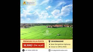 Premium Villa plots for sale in Shadnagar, Hyderabad  #realestate #openplots #hmdaplots