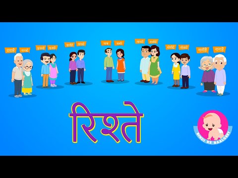 Rishtey - Hindi Rhymes | रिश्ते - Family Relation Names | Bindi ke Balgeet | बिंदी के बालगीत