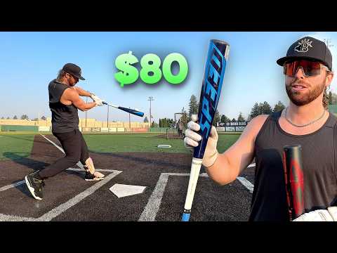 Hitting with the CHEAPEST BBCOR BASEBALL BAT | $80 Easton Speed vs. $500 Rawlings Icon