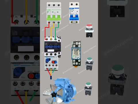 DOL STARTER | Contactor inching (Jog) plus self-locking control circuit | DOL Starter with inching