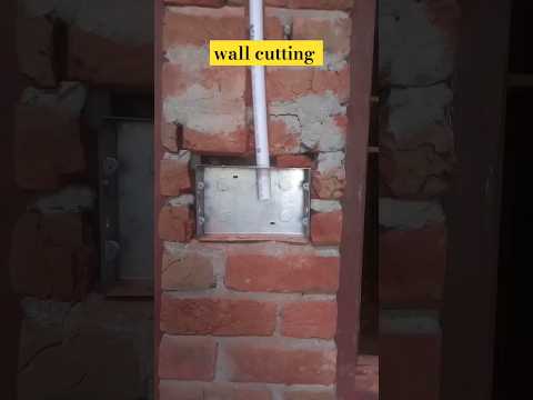 Wall cutting #viral #trending #waitforend #electrician #ytshorts #wallcutting #newsong #shorts