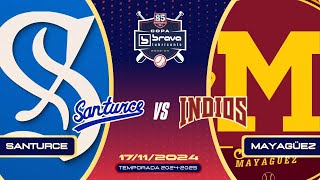 🎥Liga de Béisbol Profesional Roberto Clemente🇵🇷: Cangrejeros de Santurce 🆚 Indios de Mayagüez⚾️