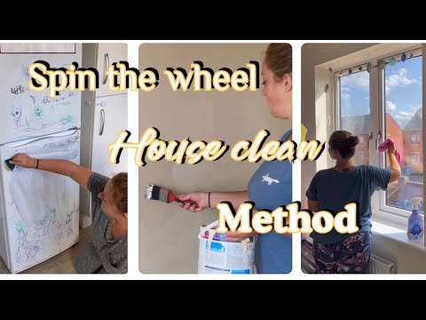 A very productive whole house clean using the “spin the wheel” method