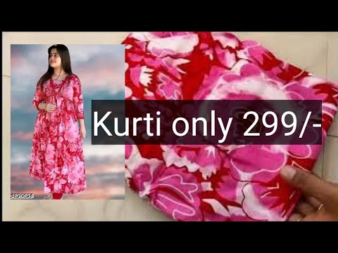 Trending Aliya cut single kurti buy from online shopping best experience