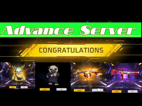 ADVANCE SERVER FREE FIRE DOWNLOAD REWARD // FREE FIRE ADVANCE SERVER FREE ITEM REVIEW