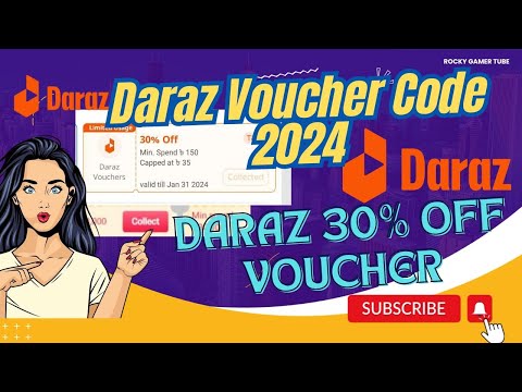 Daraz Promo Code 2024 || Daraz Voucher Code 2024 | Daraz 30% Off Voucher | Rocky Gamer Tube