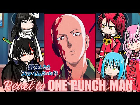 Rimuru Tempest react to one punch man saitama as demon lord | Gacha life 2 | slime | garou