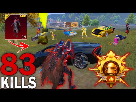 😍 FASTEST RUSH GAMEPLAY With Blood Raven X-SUIT 🔥 Pubg mobile