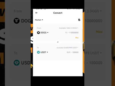 Convert on Binance Hamster Kombat to USDT in 2 Minutes! Step 2