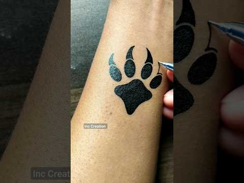 Lion feet 🐾 mark tattoo ideas...... #easytattoo #viral #tattooart #diytattoo