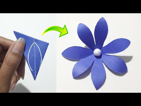 Easy Paper Flower Making Idea | How To Make Paper Flower | New Design Paper Flower Craft