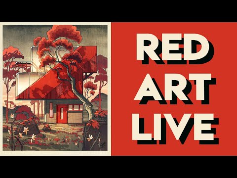 Procreate LIVE Painting session RED 🌈