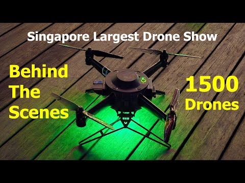 Drone Show 1500 Drones Singapore | Behind the Scenes