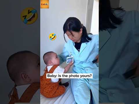 Baby: Is this you in the photo? | Innocent Baby 😜 #cutebaby #funnybaby #BabyFun