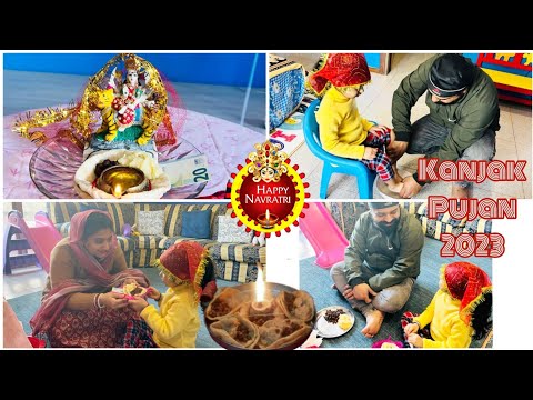 Kanjak Pujan 2023‼️Ashtami ki Puja | Anaya Bani Kanjak‼️