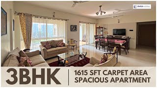 3BHK Spacious Apartment with 1615 sft Carpet | Gated Society with best of the amenities for Sale