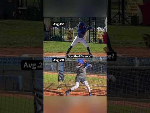 Improving Your Baseball Swing! CAN YOU SPOT THE DIFFERENCE?! #mlb #baseballplayer #baseball