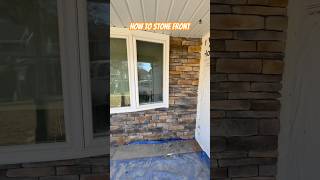 How to Stone Front #diy #construction #stonefront #veneer #howto #stepbystep #bluecollar #trending