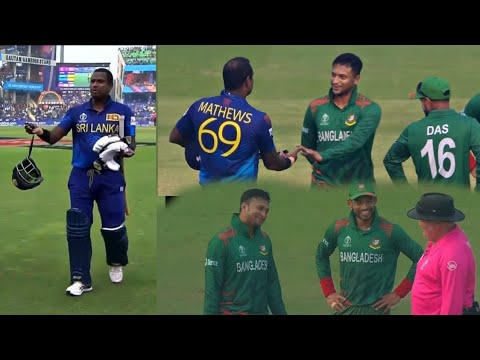 Controversy! Ever seen this before? Angelo Mathews time out World cup big drama