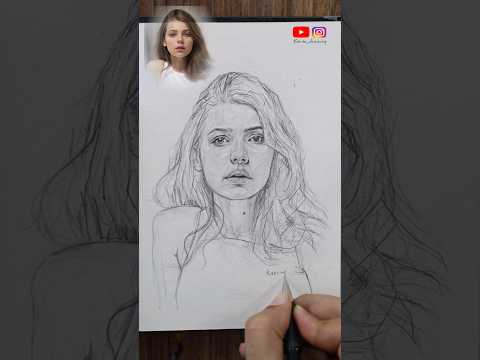 Sketch a Photorealistic Portrait in 30 second #draw #drawing #loomismethod #shorts