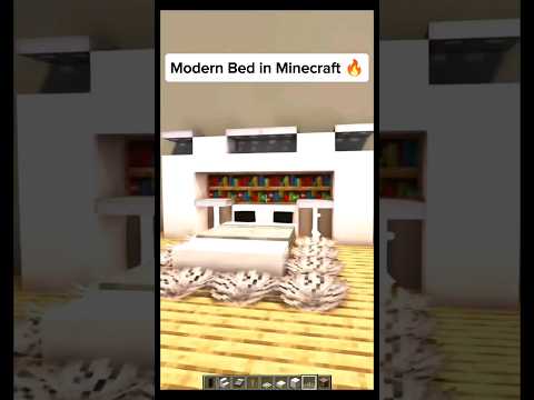 Modern Bed in Minecraft.  #shorts #ytshorts #minecraft