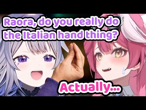 Bijou Asks Raora if She Actually Does The Italian Hand Gesture IRL