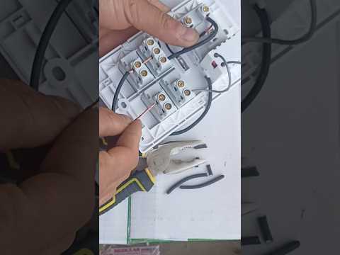 Four gange switch wiring || switching board fitting #switch #wiring #shorts #join #connection #diy